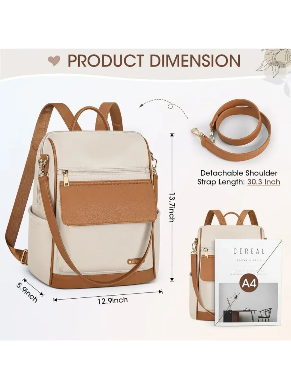 Stylish Anti-Theft Mini Backpack Purse for Women - Convertible Leather Travel